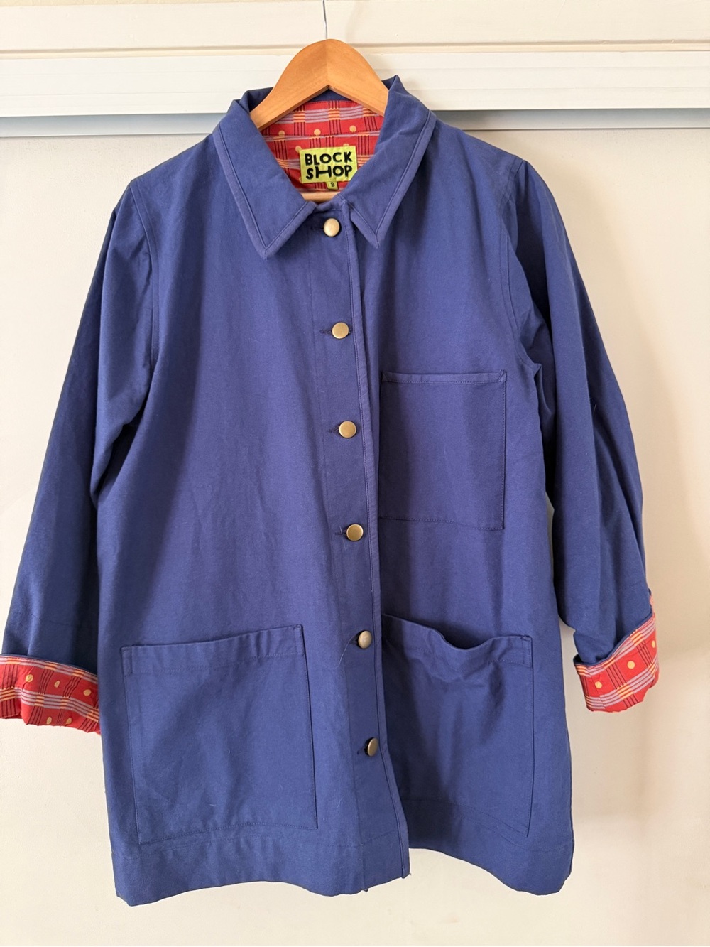 Blockshop Navy Chore Coat Jacket